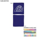 Colored Microfiber Dri-Lite Terry Fan, Cheering, Skate Towel, Sublimated Edge to Edge 2 Side 12"x12"