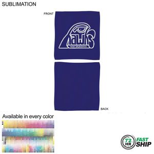 [SU206-22] 72 Hr Fast Ship - Colored Microfiber Dri-Lite Terry Fan, Cheering, Skate Towel, Sublimated (12"x12")