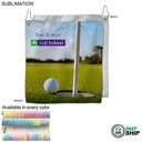 72 Hr Fast Ship - Colored Microfiber Dri-Lite Terry Golf Towel, Nofold, Sublimated (12"x12")