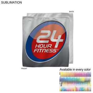 [SU206-4] Microfiber Dri-Lite Terry Cooling Refresher Towel, Sublimated Edge to Edge 1 Side (12"x12")