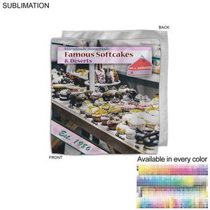 [SU206-9] Microfiber Dri-Lite Terry Branding Towel, Sublimated Edge to Edge 1 side (12"x12")
