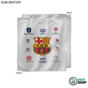 72 Hr Fast Ship - White Microfiber Dri-Lite Terry Sponsorship Rally Towel, Sublimated (10"x10")