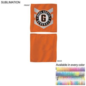 [SU208-17] Colored Microfiber Dri-Lite Terry Skate, Cooling, Rally Towel, Sublimated Edge to Edge 2 Side 10"x10