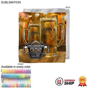 [SU208-18] 24 Hr Express Ship - Microfiber Dri-Lite Terry Skate, Cooling, Rally Towel, Sublimated (10"x10")