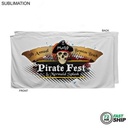 72 Hr Fast Ship -Absorbent Microfiber Dri-Lite Terry White Beach Towel, Sublimated (30"x60")