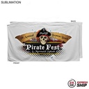 24 Hr Express Ship - Absorbent Microfiber Dri-Lite Terry White Beach Towel, Sublimated (30"x60")