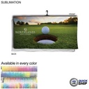 48 Hr Quick Ship - Oversized Golf Towel in Microfiber Terry, w/Black Hook, Sublimated (30"x60")
