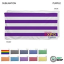 72 Hr Fast Ship-Cabana Stripe Sublimated, Absorbent Microfiber Dri-Lite Terry Beach Towel, (30"x60")