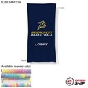 24 Hr Express Ship - Team Towel in Microfiber Dri-Lite Terry, Sublimated bench, Neck Towel (20"x40")