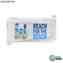 72 Hr Fast Ship - Absorbent Microfiber Dri-Lite Terry White Pool Towel, Sublimated (20"x40")