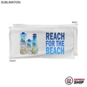 24 Hr Express Ship - Absorbent Microfiber Dri-Lite Terry White Pool Towel, Sublimated (20"x40")