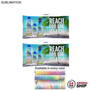 [SU462W-25] 24 Hr Express Ship - Absorbent Microfiber Dri-Lite Terry Pool Towel, Sublimated (20"x40")
