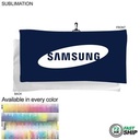 72 Hr Fast Ship - Oversized Golf Towel in Microfiber Terry, w/Black Hook, Sublimated (20"x40")