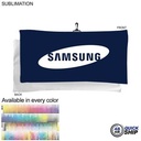 48 Hr Quick Ship - Oversized Golf Towel in Microfiber Terry w/Black Hook, Sublimated (20"x40")