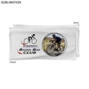 Absorbent Microfiber Dri-Lite Terry White Cycling Towel, Sublimated Full color Logo (20"x40")