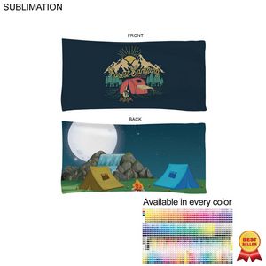 Camping Towel in Absorbent and Compact Microfiber Dri-Lite Terry, Sublimated 2 Sides (22"x44")