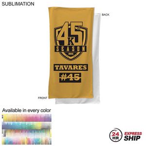 [SU463W-20] 24 Hr Express Ship-Team Towel in Microfiber Dri-Lite Terry, Sublimated Bench, Shower Towel (22"x44")