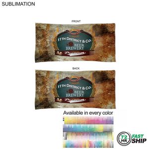 [SU463W-24] 72 Hr Fast Ship - Absorbent Microfiber Dri-Lite Terry Beach, Travel Towel, Sublimated (22"x44")