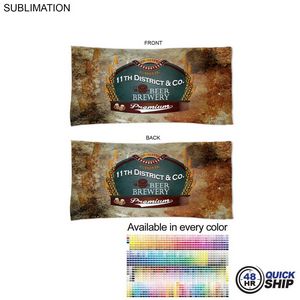 [SU463W-25] 48Hr Quick Ship - Absorbent Microfiber Dri-Lite Terry Beach, Travel Towel, Sublimated (22"x44")