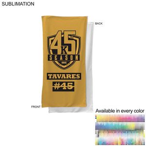 [SU463W-3] Team Towel in Microfiber Dri-Lite Terry, Sublimated Bench, Shower Towel (22"x44")
