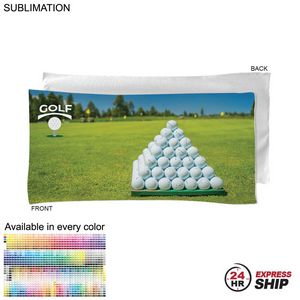 [SU463W-35] 24Hr Express Ship - Golf Caddie Towel,Extra Large in Microfiber Dri-Lite Terry, Sublimated (22"x44")