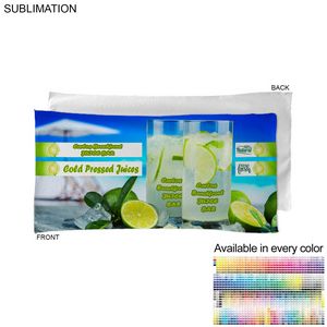 Absorbent Microfiber Dri-Lite Terry Branding Towel, Sublimated Edge to Edge 1 Side (22"x44")