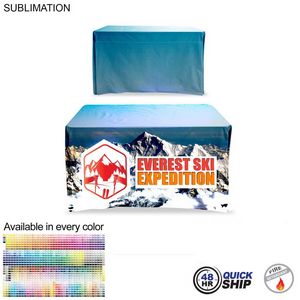 [SU510-3] 48 Hr Quick Ship - Sublimated Table Cloth for 4' table, Drape style, 4 sided, Closed Back