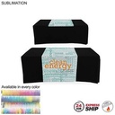 24 Hr Express Ship - Sublimated Table Runner, Covers Front and Top Of The Table (30"x60")