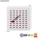48 Hr Quick Ship - White Square Bandana, Sublimated Full Color Logos (22"x22")
