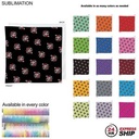 24 Hr Express Ship - Team Building Colored Sublimated Bandanna, Sublimated (22"x22")