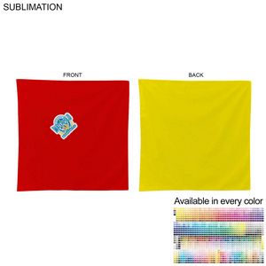 [SU535-9] 2-Tone Double Sided Bandana, Sublimated Edge to Edge 2 sides (22"x22")