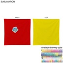 2-Tone Double Sided Bandana, Sublimated Edge to Edge 2 sides (22"x22")