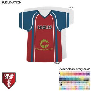 [SU571-10] Lacrosse Jersey Shape Microfiber Dri-Lite Terry Keepsake Towel, Sublimated Front Side (18"x17")