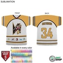 72 Hr Fast Ship - Jersey Shape Microfiber Dri-Lite Terry Keepsake Towel, Sublimated 2 Side (18"x17")