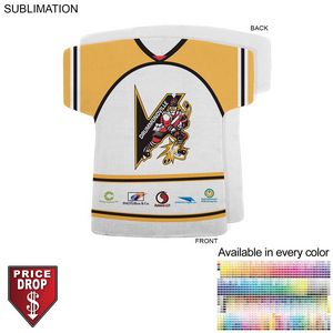 [SU571-2] Hockey Jersey Shape Microfiber Dri-Lite Terry Keepsake Towel, Short Sleeves, Sublimated Front