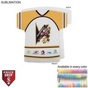 Hockey Jersey Shape Microfiber Dri-Lite Terry Keepsake Towel, Short Sleeves, Sublimated Front