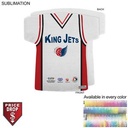 Basketball Jersey Shape Microfiber Dri-Lite Terry Keepsake Towel, Sublimated Front Side (18"x17")