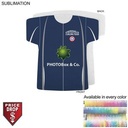 Curling Shirt Shape Microfiber Dri-Lite Terry Keepsake Towel, Sublimated Front Side (18"x17")