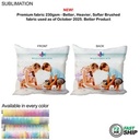 72 Hr Fast Ship-Sublimated XXL Throw Cushion, Invisible Zipper Closure, Removable Insert (20"x20")