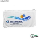 72 Hr Fast Ship - Plush and Soft Velour Terry Cotton Blend White Beach Towel, Sublimated (30"x60")