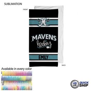 48 Hr Quick Ship - Team Towel in Plush and Soft Velour Terry Cotton Blend (30"x60")