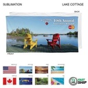 72 Hr Fast Ship - Stock Design Sublimated Plush and Soft Velour Terry Beach Towel (30"x60")