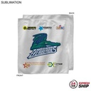 24 Hr Express - White Microfiber Dri-Lite Terry Sponsorship Rally Towel, Sublimated (15"x15")