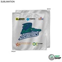 72 Hr Fast Ship - White Microfiber Dri-Lite Terry Sponsorship Rally Towel, Sublimated (15"x15")