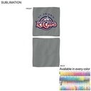 Colored Microfiber Dri-Lite Terry Rally, Sports, Skate Towel, Sublimated Edge to Edge 2 Side 15"x15"