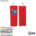 48 Hr Quick Ship - Colored Microfiber Dri-Lite Terry Golf Towel, Trifold (5"x15')
