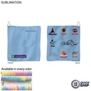 48 Hr Quick Ship - Colored Microfiber Dri-Lite Terry Golf Towel, Nofold Grommet & Hook (15"x15")