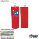 24 Hr Express Ship - Microfiber Dri-Lite Terry Golf Towel, Trifold (6"x15")