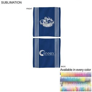 [SU609-36] Colored Sublimated Rally, Skate Towels with Jersey stripes, Sublimated Edge to Edge 2 Side (15"x15")