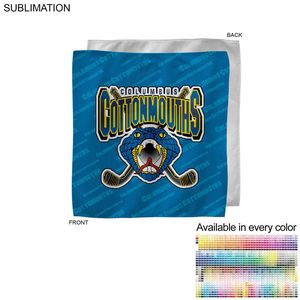 [SU609-4] Microfiber Dri-Lite Terry Rally, Sweat, Skate Towel, Sublimated Edge to Edge 1 Side (15"x15")